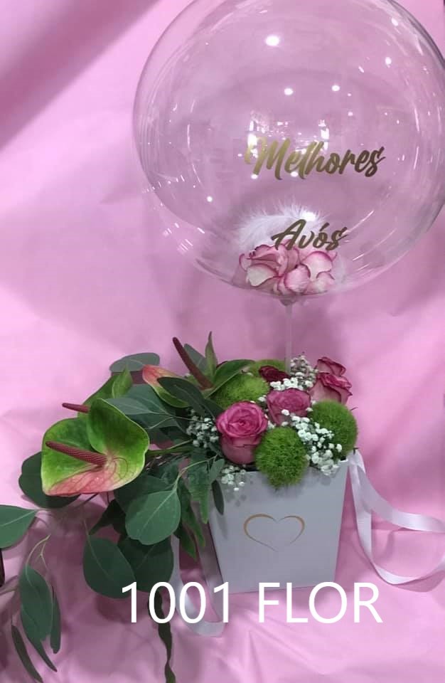 Caixa Flores Balão 