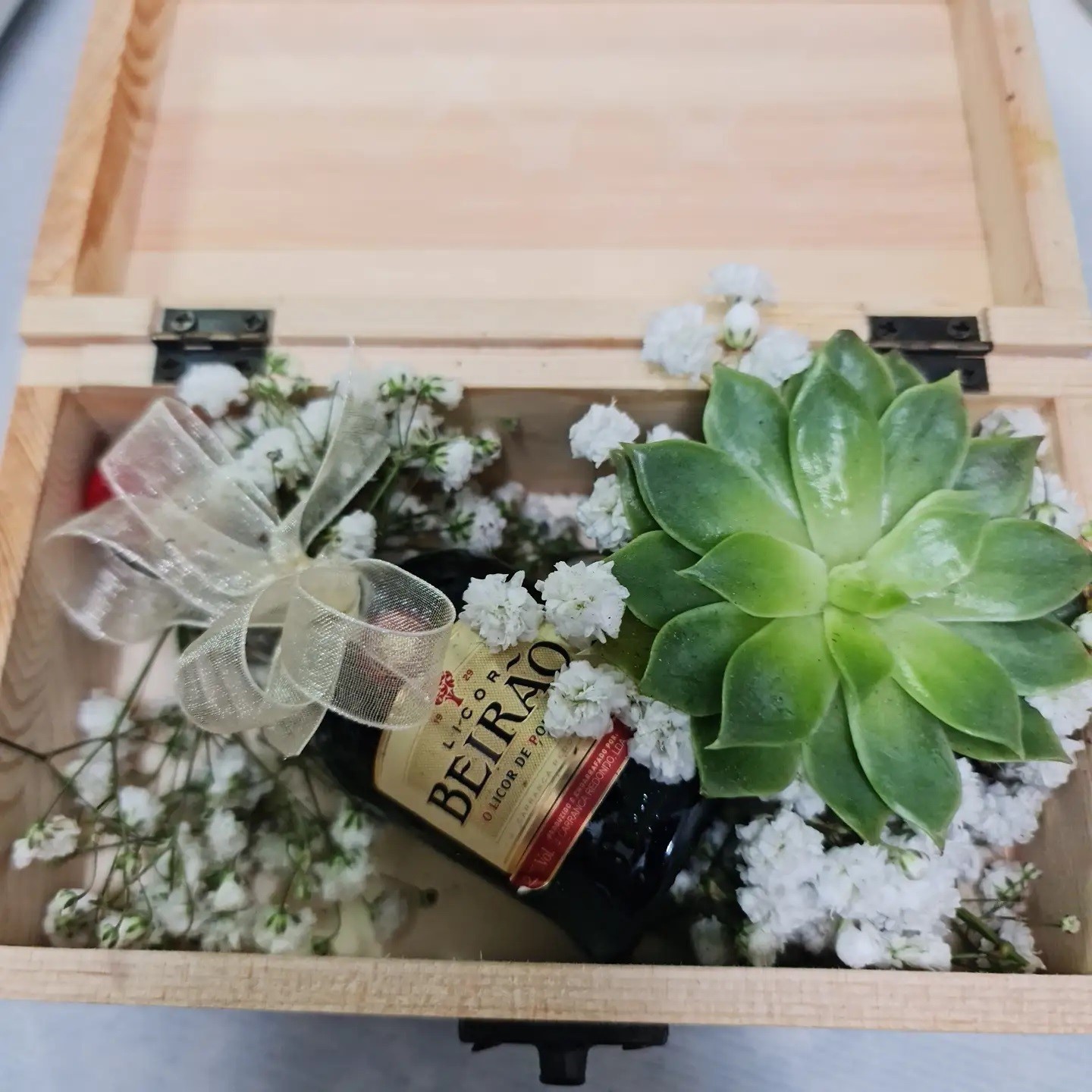 Caixa Madeira Suculenta