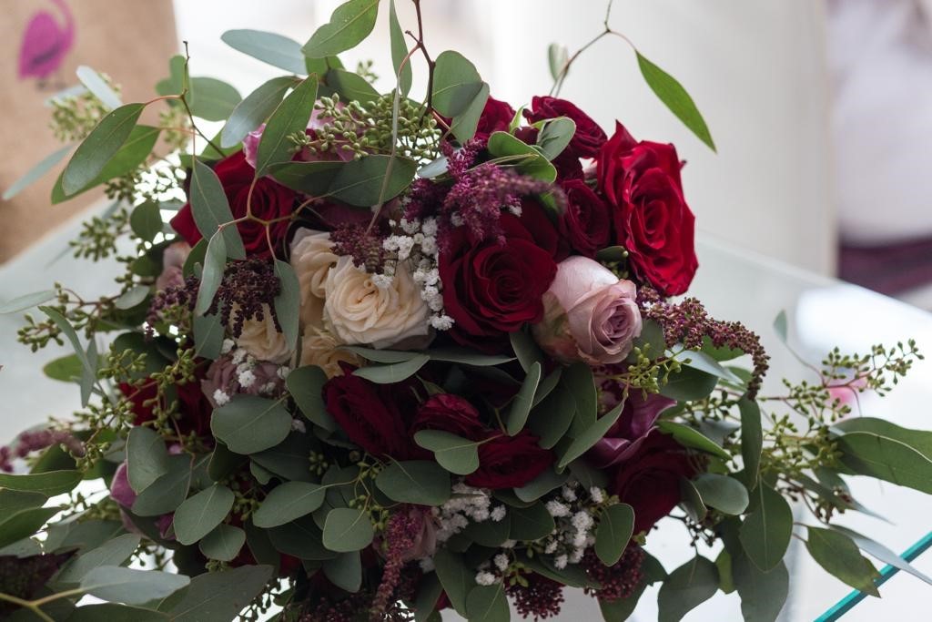 Bouquet de Noiva Rosas Desconstruído